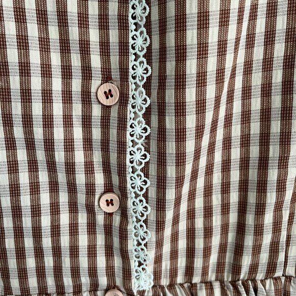 NEW Jane + Delancey Lace Flower Collar Vintage Style Midi Dress - Picture 4 of 5